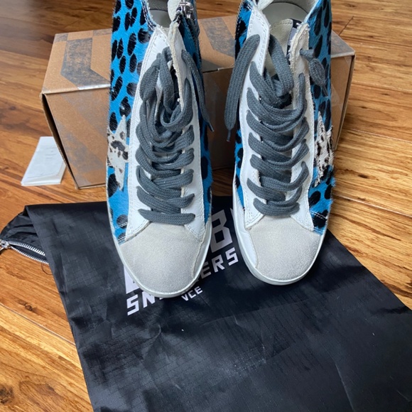 authentic golden goose francy sneakers animalier mix color size 36 ggdb - Picture 6 of 12